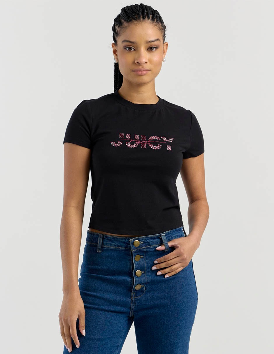 Top cuello redondo escote regular Top cuello redondo escote regular