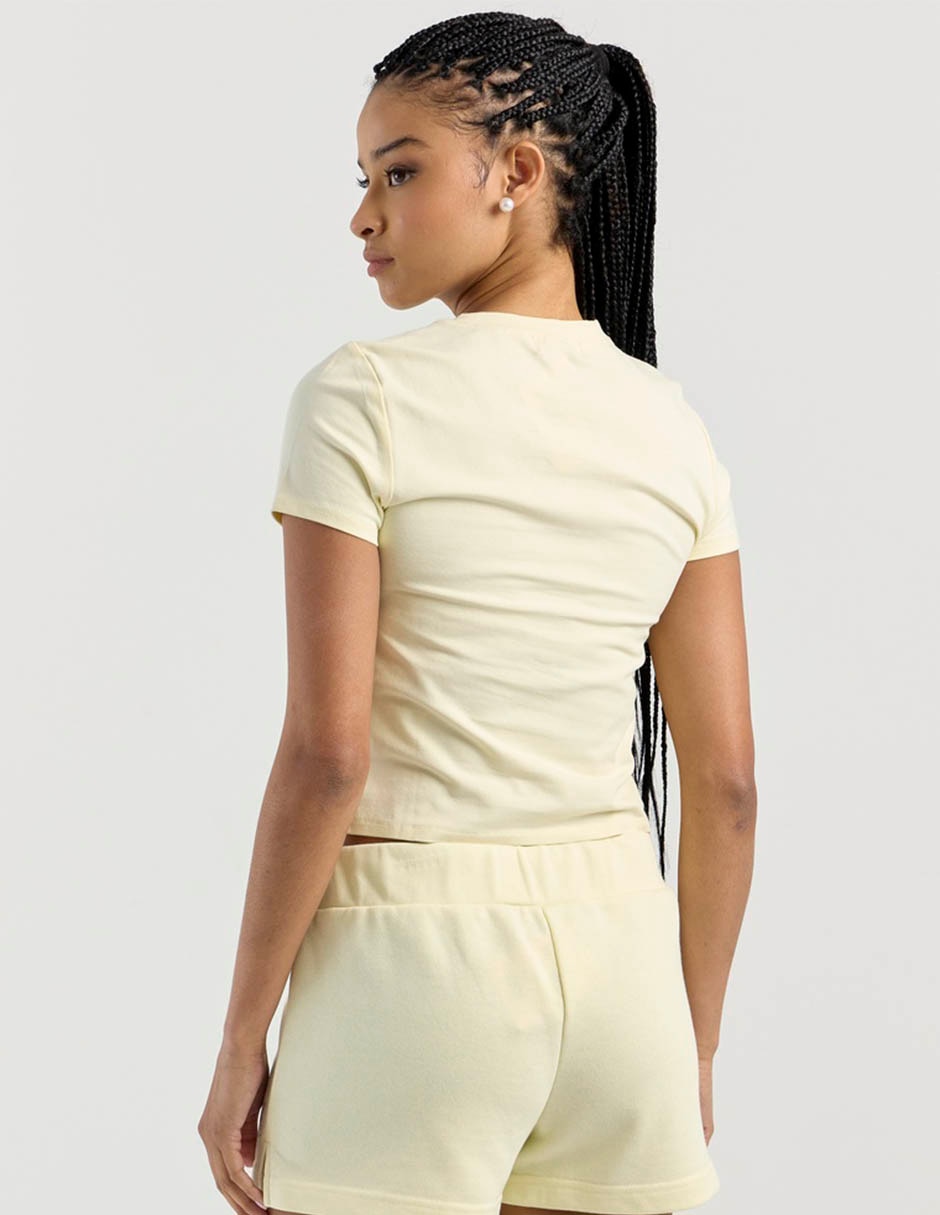 Playera manga corta cuello redondo para mujer 6