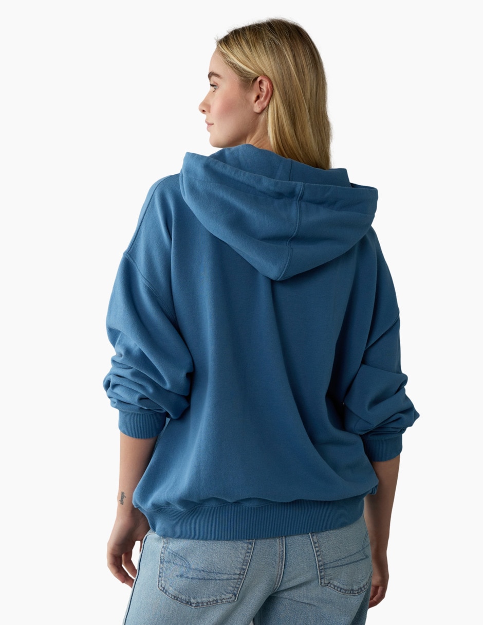 Sudadera con capucha y bolsa para mujer 4