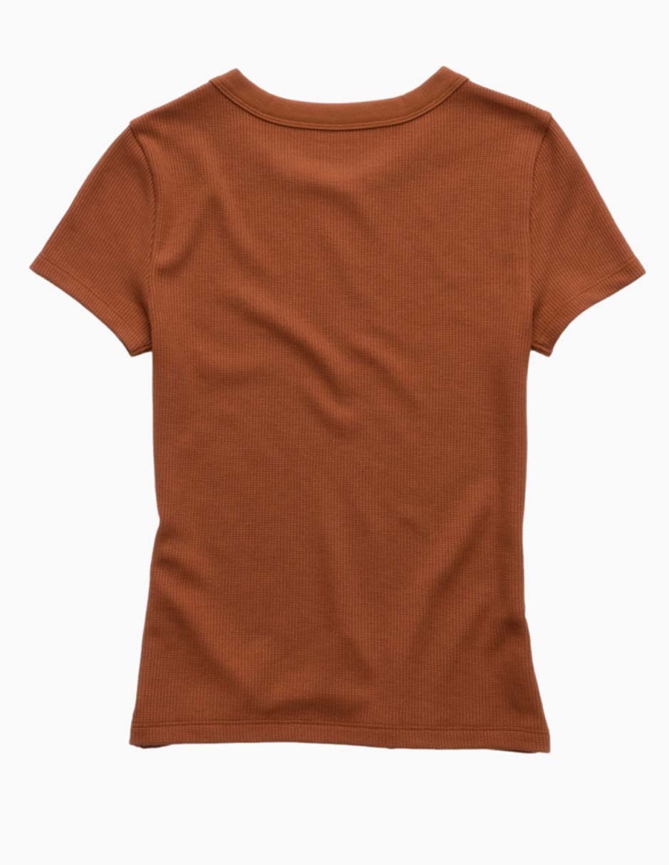 Playera manga corta American Eagle cuello redondo para mujer