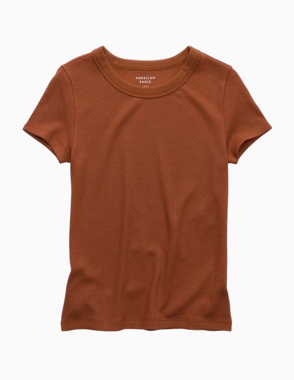 Playera manga corta American Eagle cuello redondo para mujer