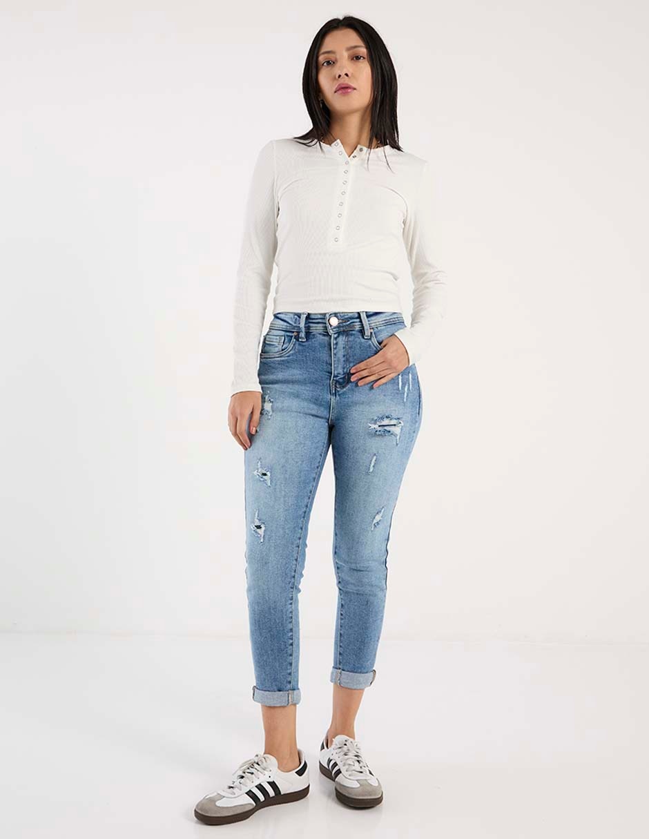 Jeans skinny Nyd para mujer