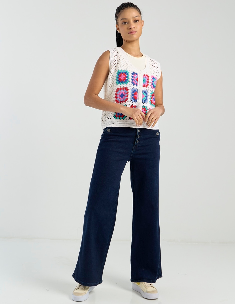 Jeans jogger wide leg Nyd para mujer