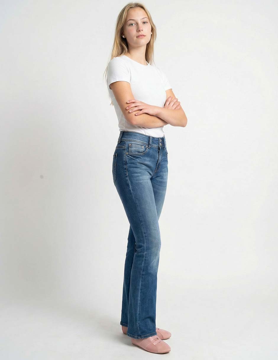 Jeans flare cintura Nyd para mujer
