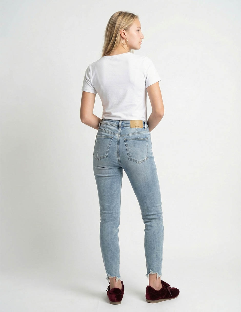 Jeans straight cintura Nyd para mujer
