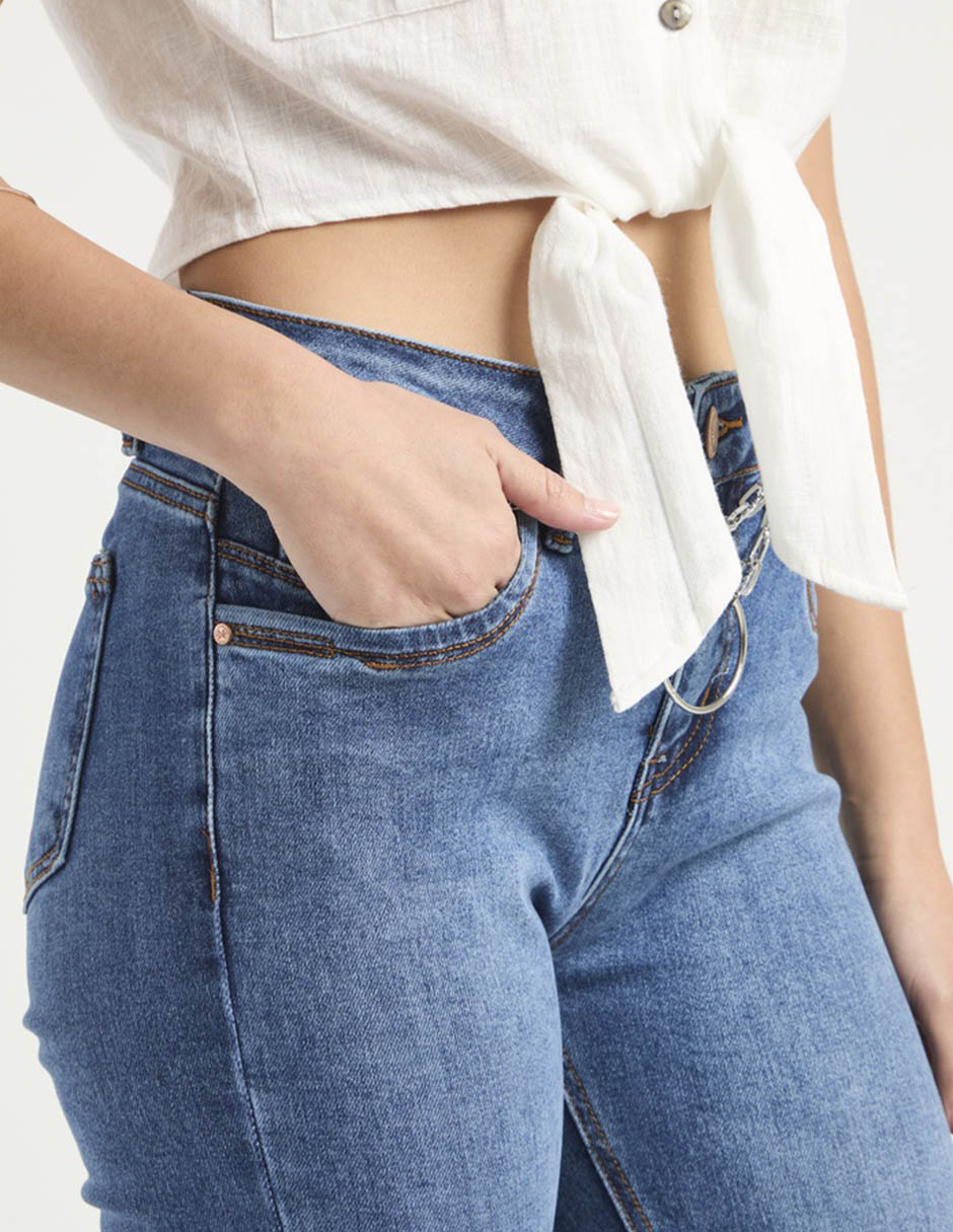 Jeans skinny cintura Nyd para mujer