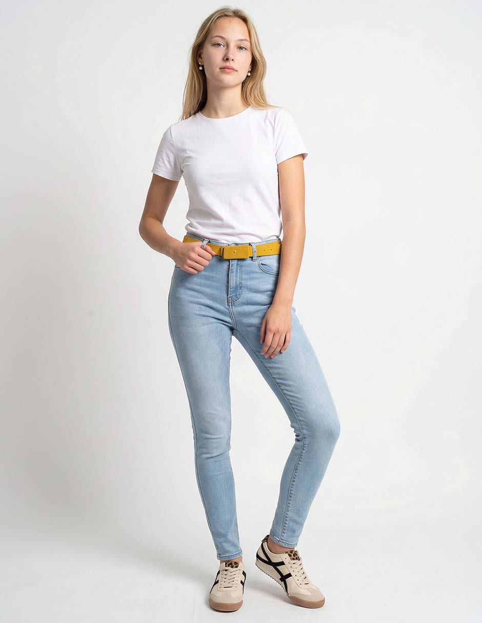 Jeans skinny corte cintura Nyd para mujer