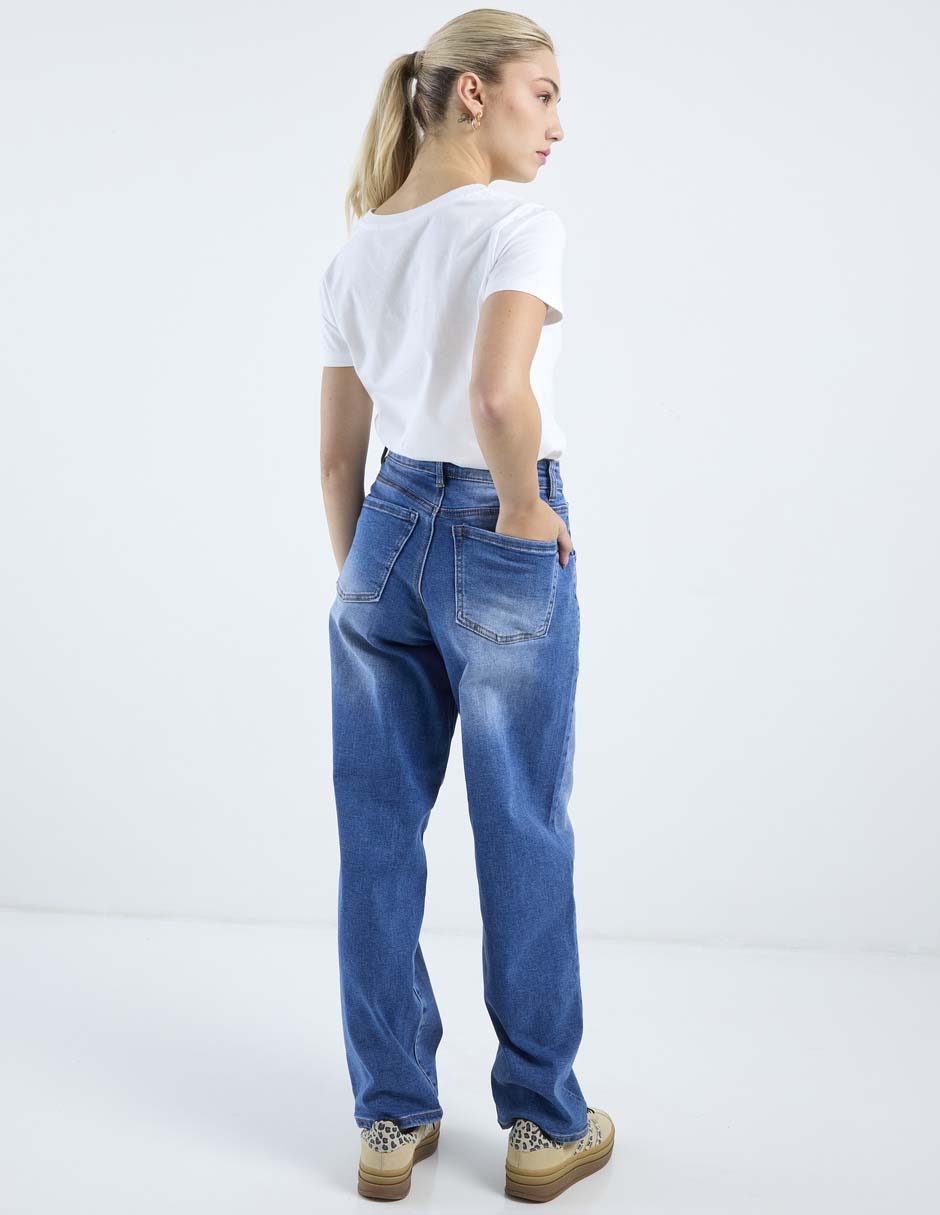 Jeans carpenter barrel cintura alta para mujer 11