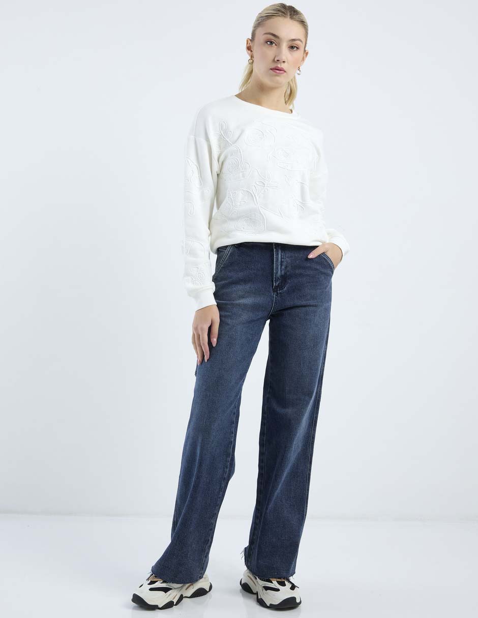 Jeans slim cintura baja Nyd para mujer