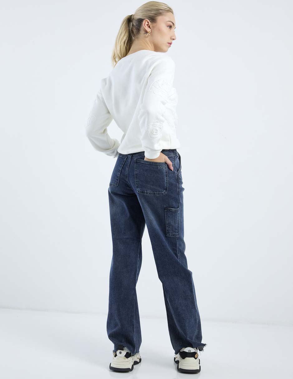 Jeans slim cintura baja Nyd para mujer