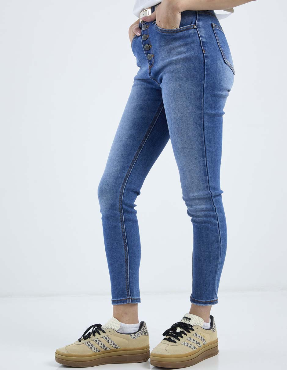 Jeans skinny cintura media Nyd para mujer