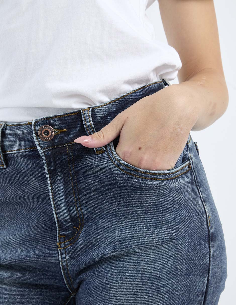 Jeans skinny cintura baja Nyd para mujer