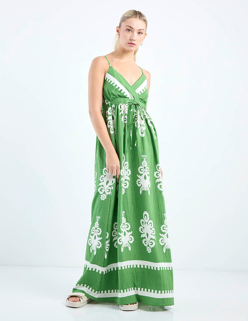 Vestido maxi casual Nyd escote V