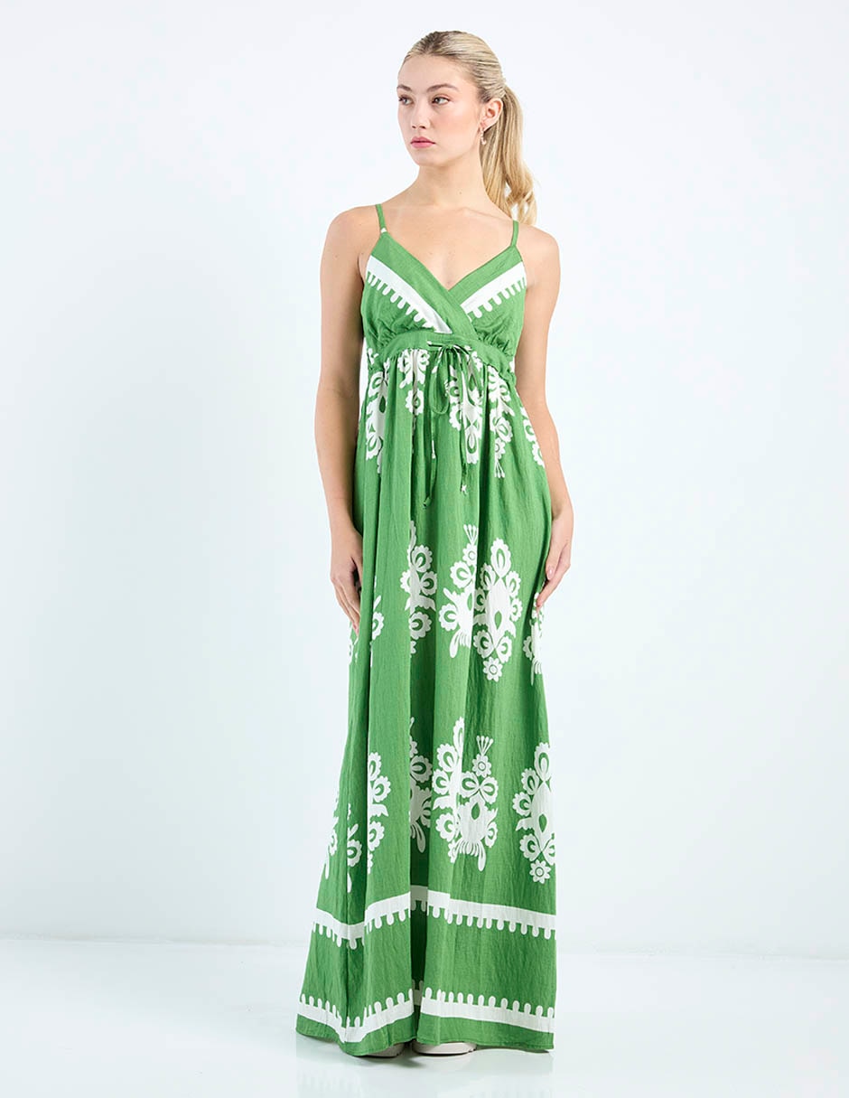 Vestido maxi casual Nyd escote V