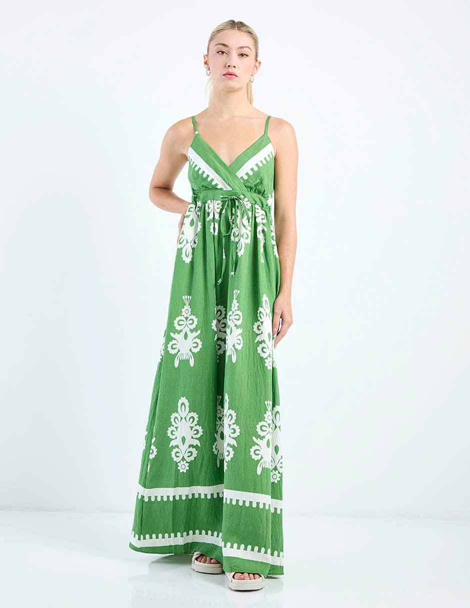 Vestido maxi casual Nyd escote V