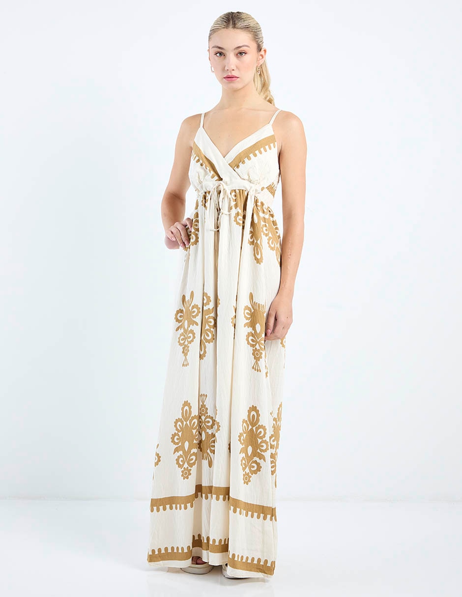 Vestido maxi casual Nyd escote V