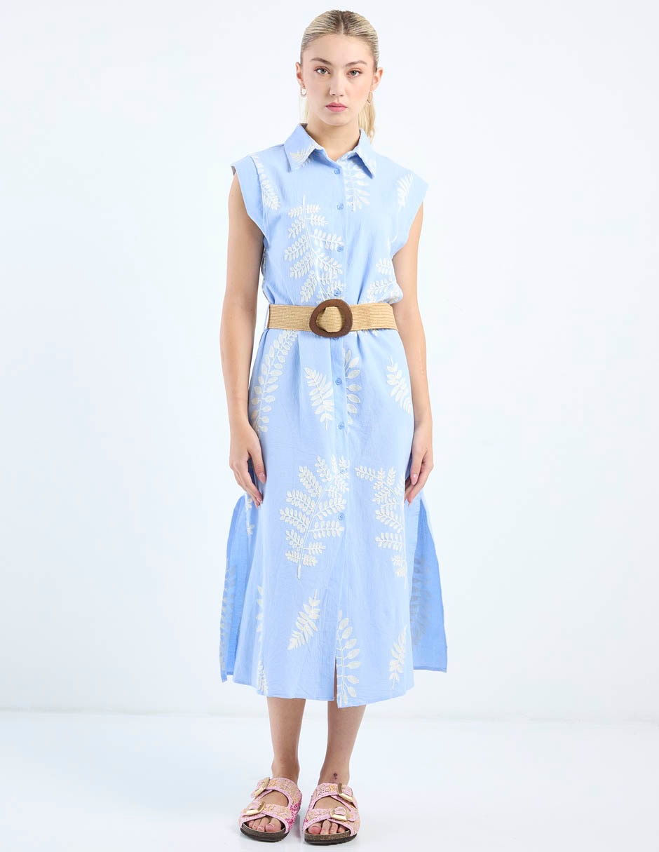 Vestido midi casual Nyd para mujer