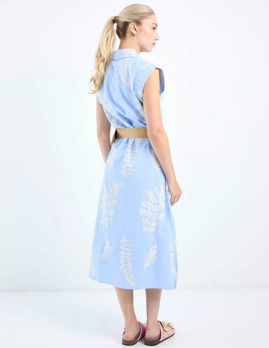 Vestido midi casual Nyd para mujer