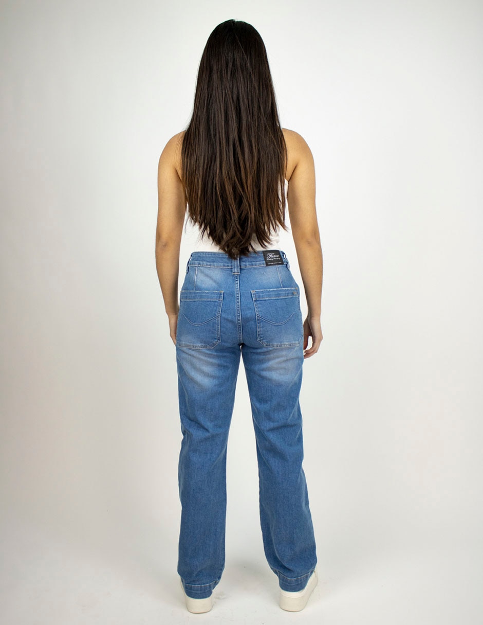 Jeans straight para mujer 4