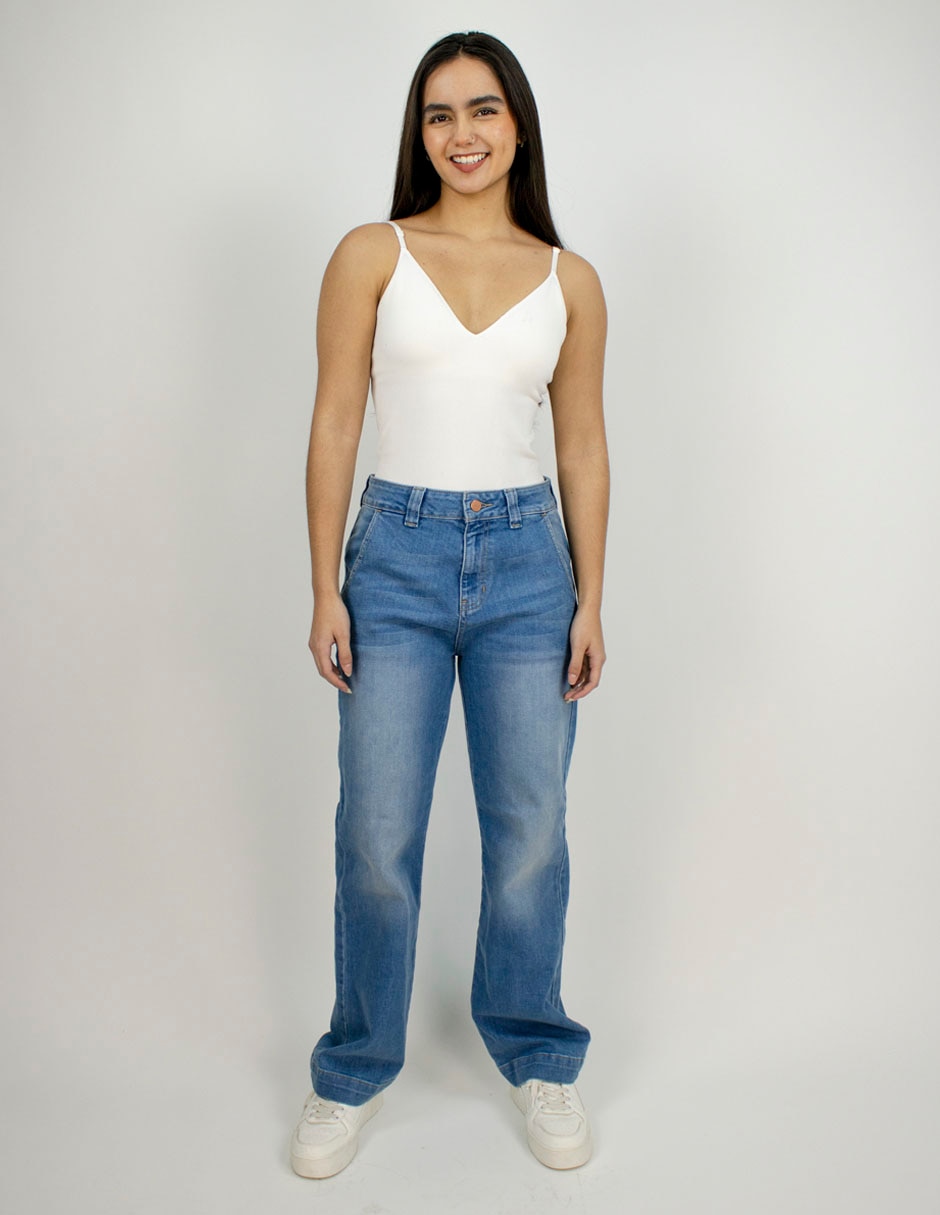 Jeans straight para mujer 3
