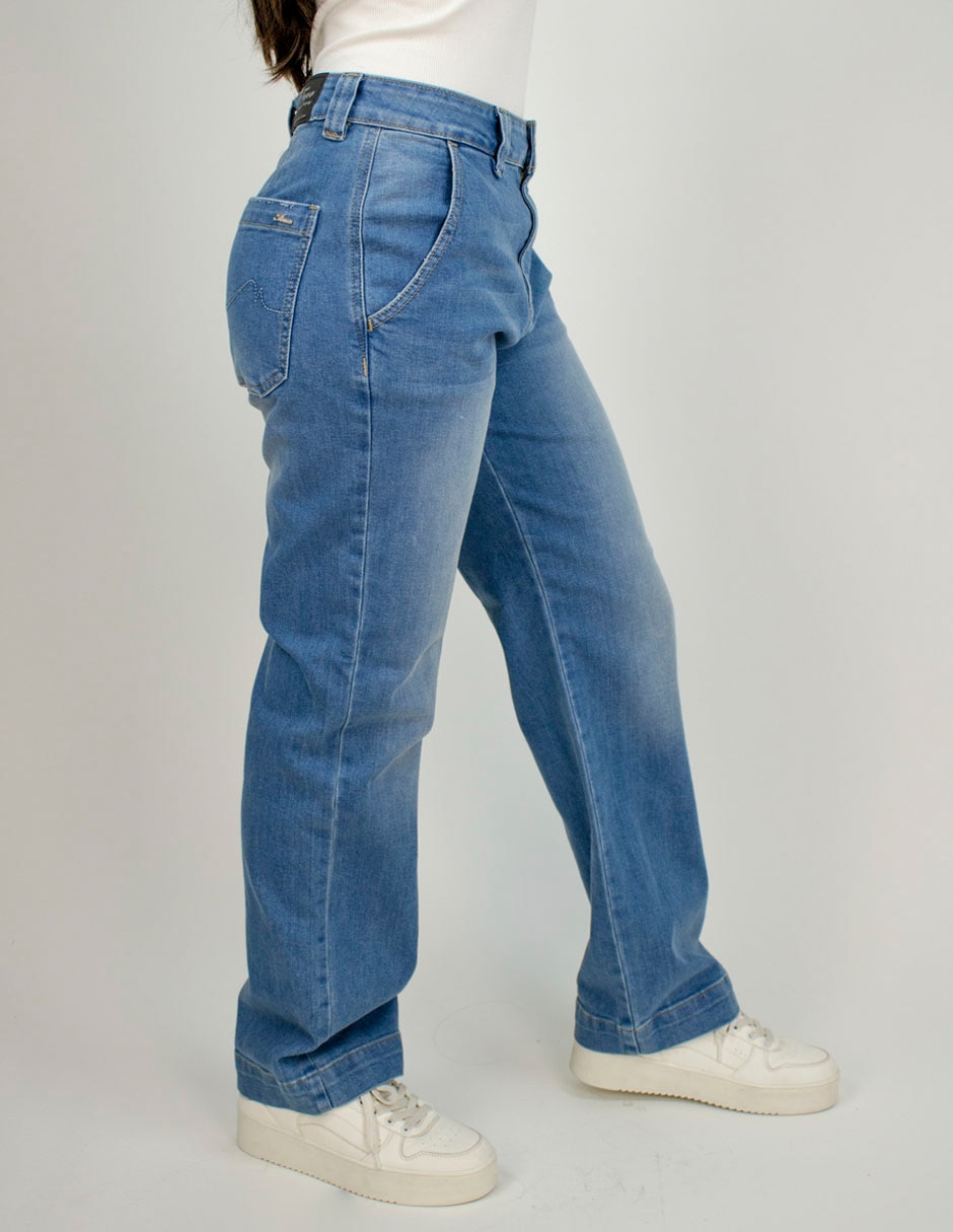 Jeans straight para mujer 2
