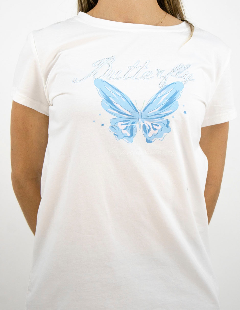 Playera manga corta cuello redondo mujer 2