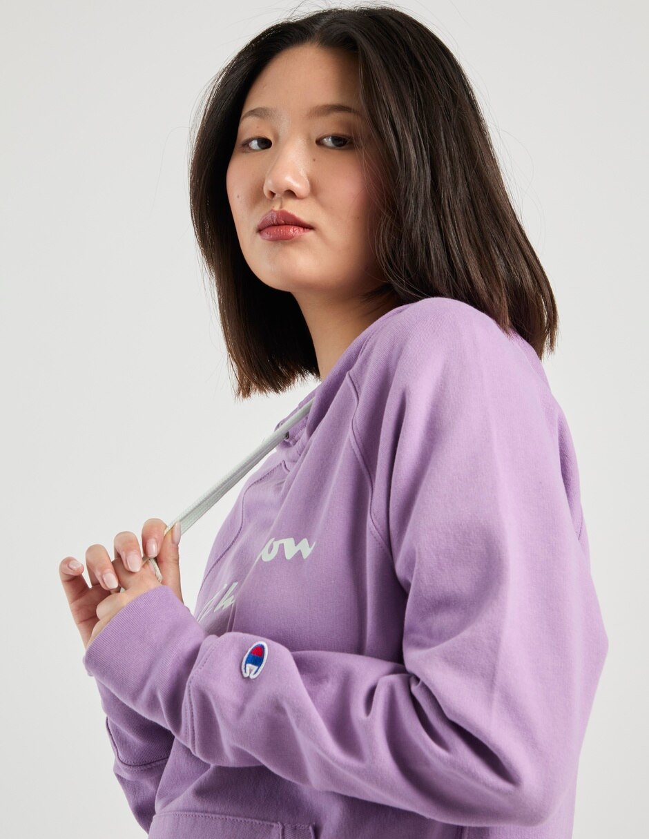 Sudadera con capucha y bolsa para mujer 4