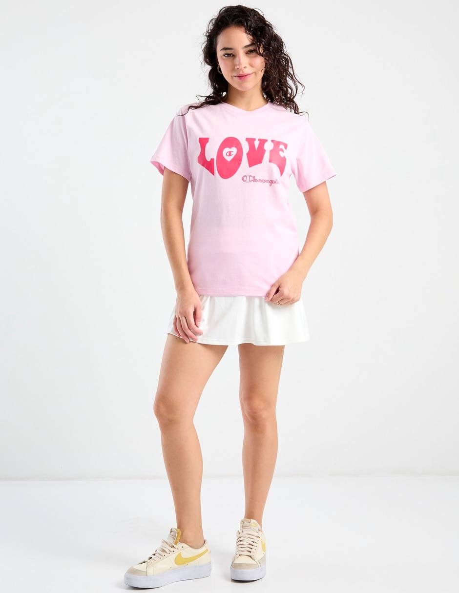 Playera manga corta Champion cuello redondo para mujer