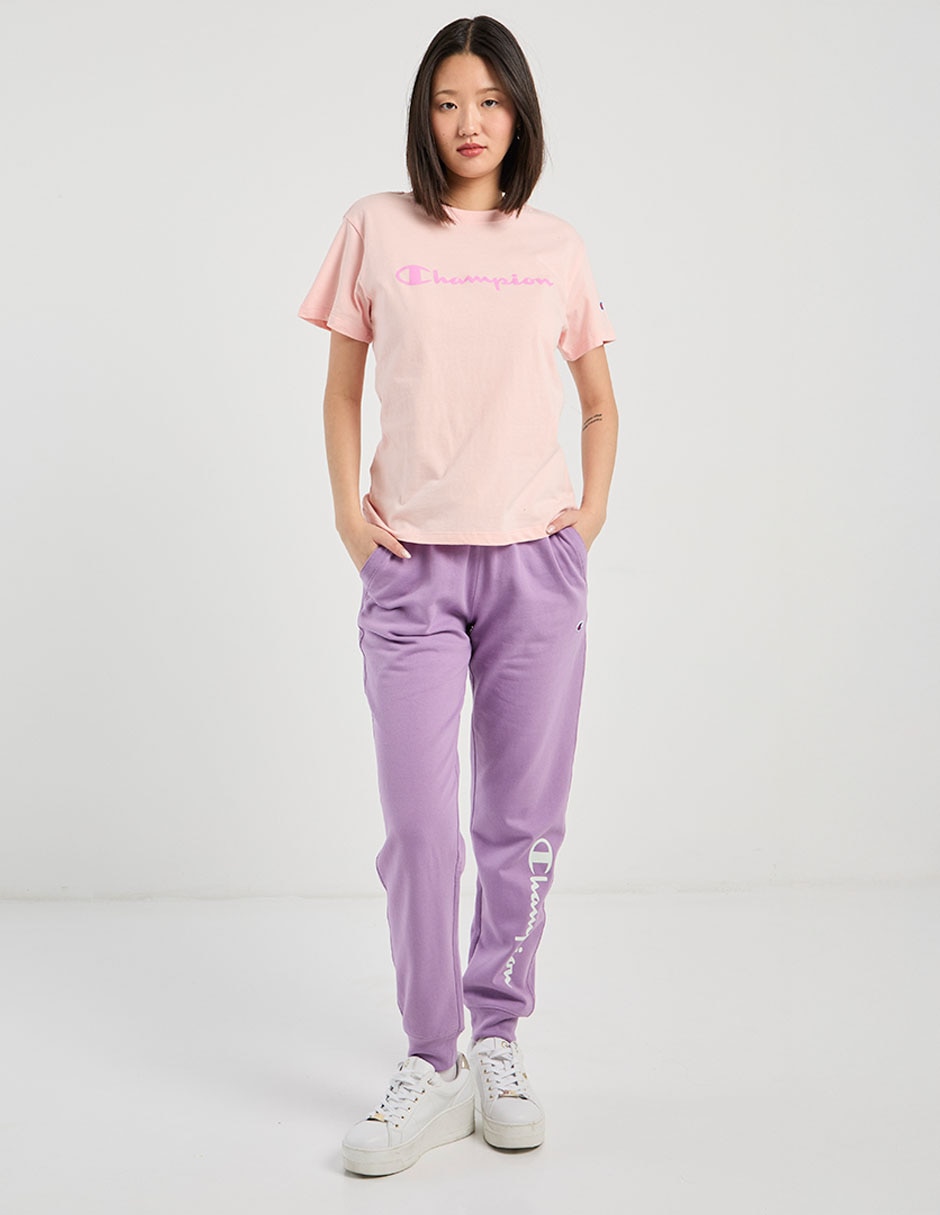 Playera manga corta Champion cuello redondo para mujer