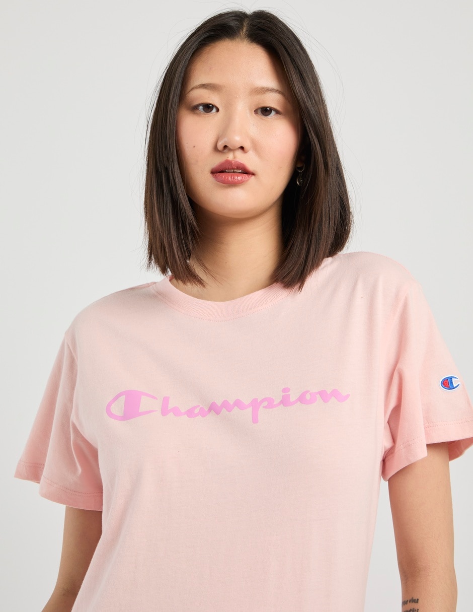 Playera manga corta Champion cuello redondo para mujer