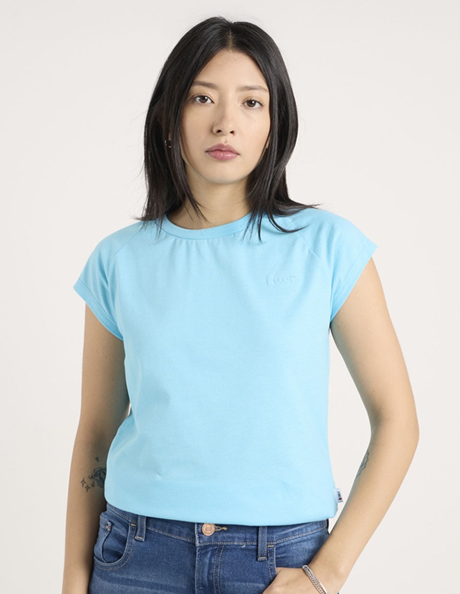 Playera manga corta Oggi cuello redondo para mujer