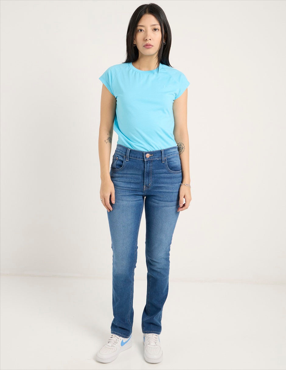 Playera manga corta Oggi cuello redondo para mujer