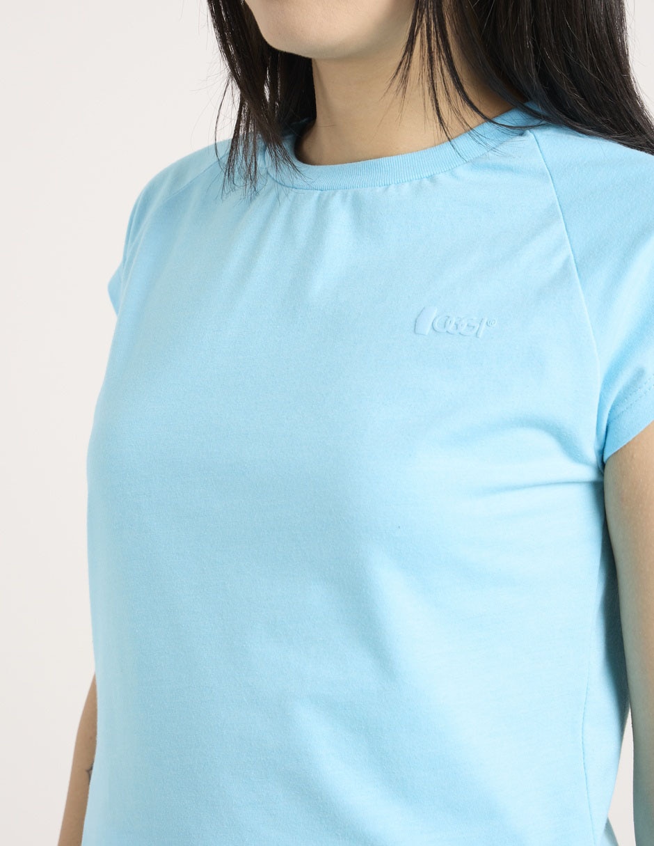Playera manga corta Oggi cuello redondo para mujer
