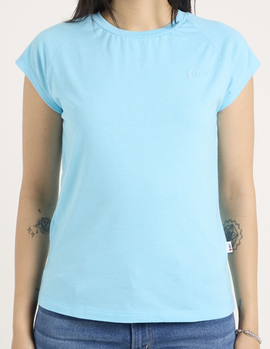 Playera manga corta Oggi cuello redondo para mujer
