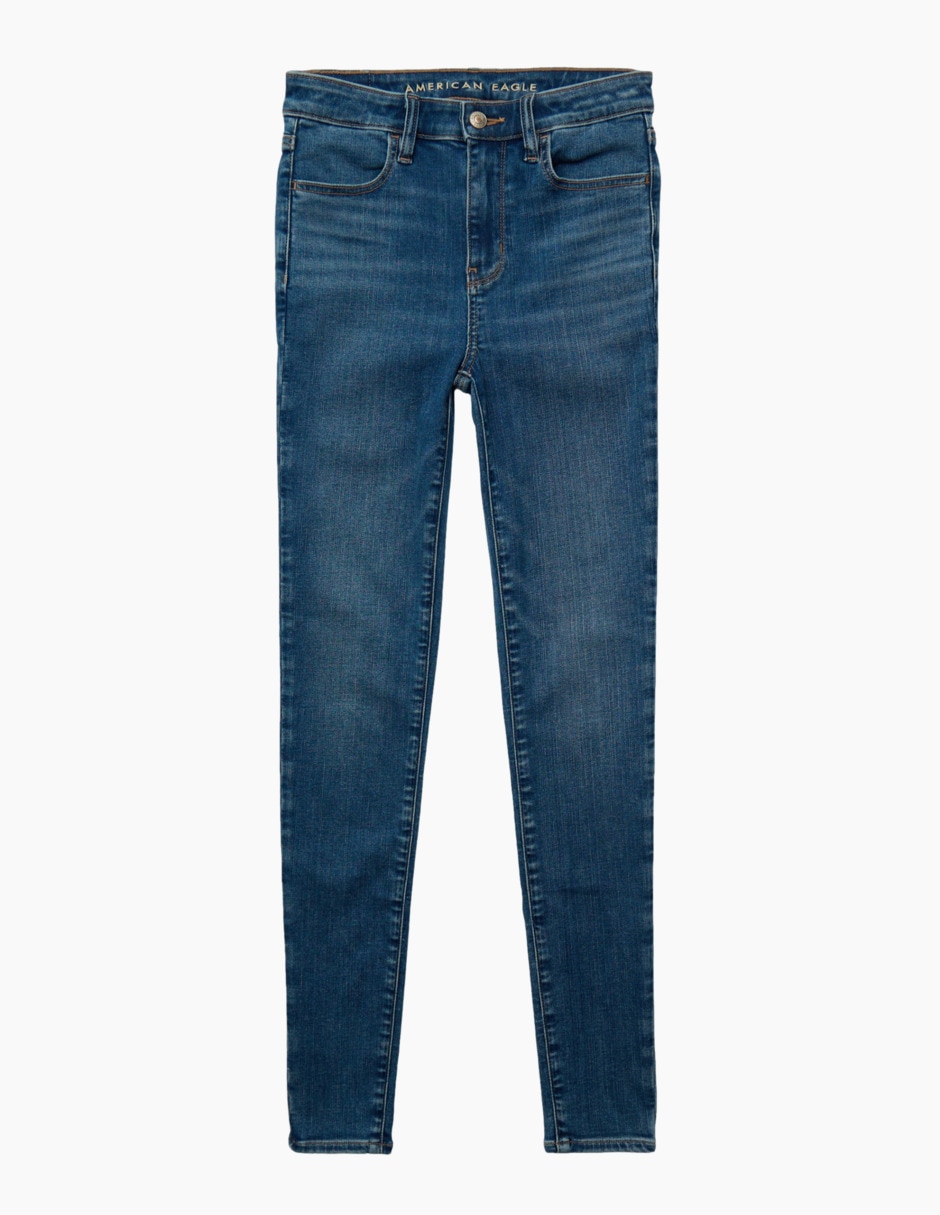 Jeans skinny cintura media American Eagle para mujer