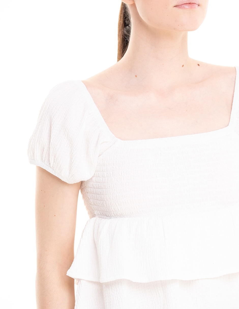 Blusa Madden Girl manga corta para mujer