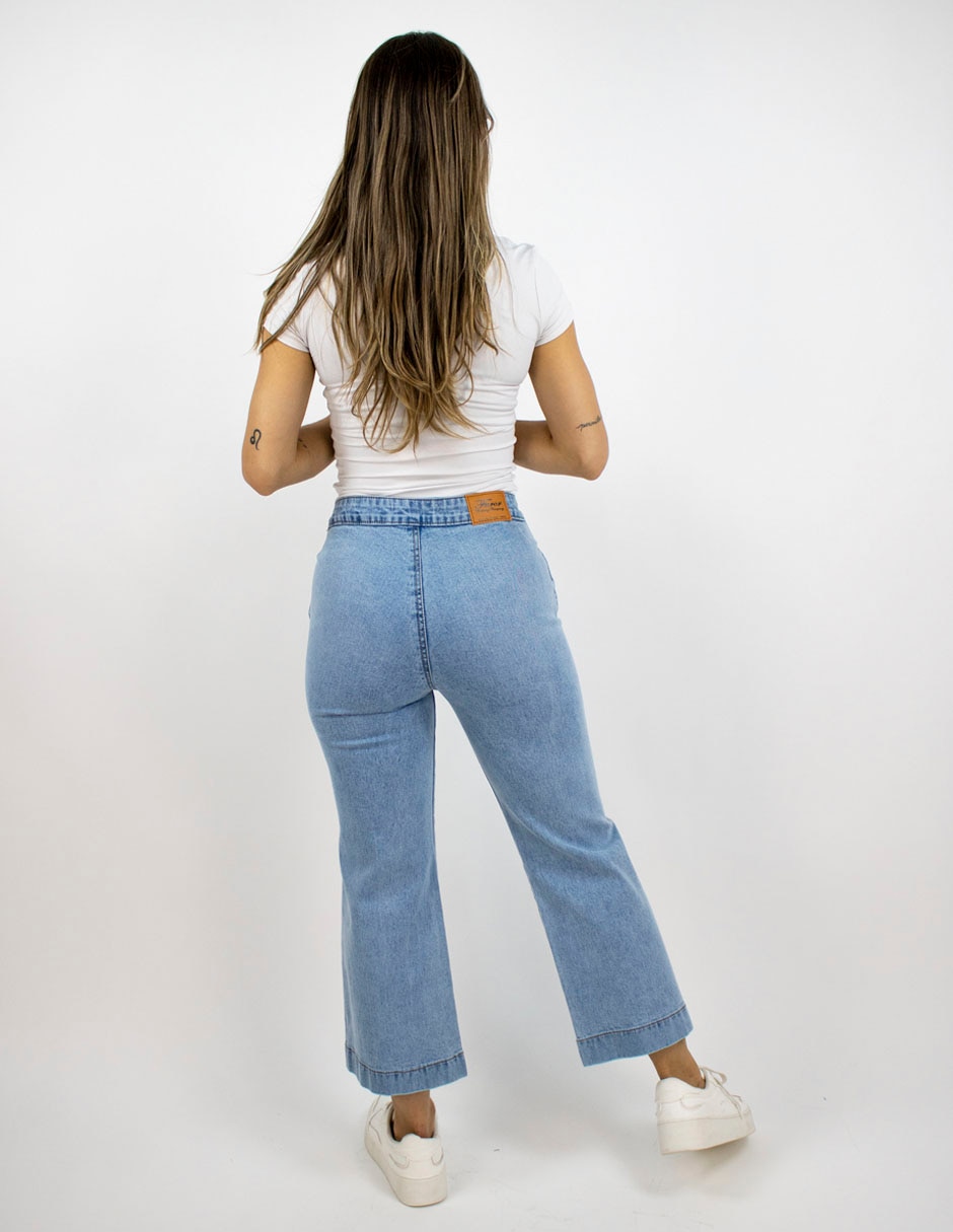 Jeans wide leg para mujer 4