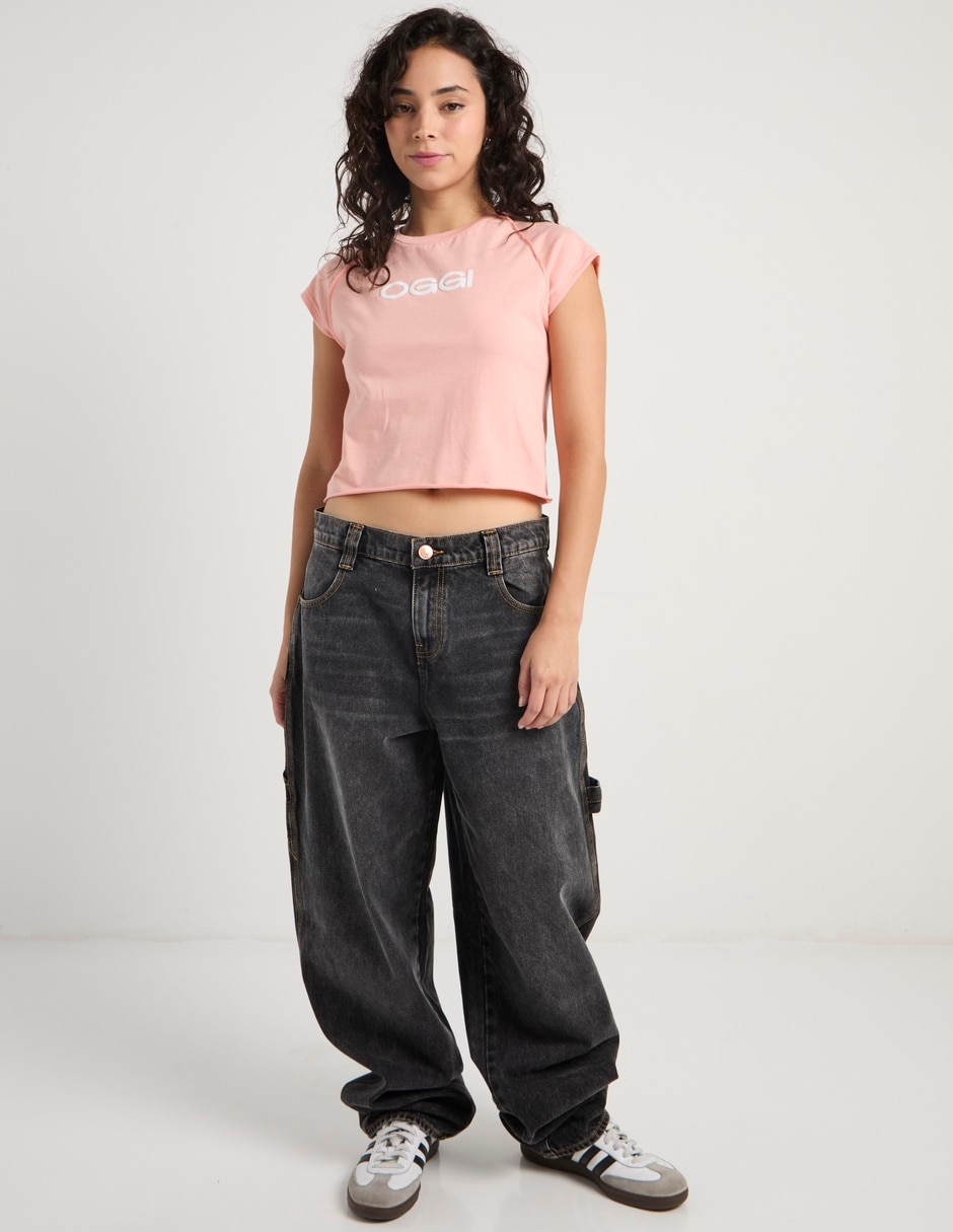 Playera manga corta Oggi cuello redondo para mujer