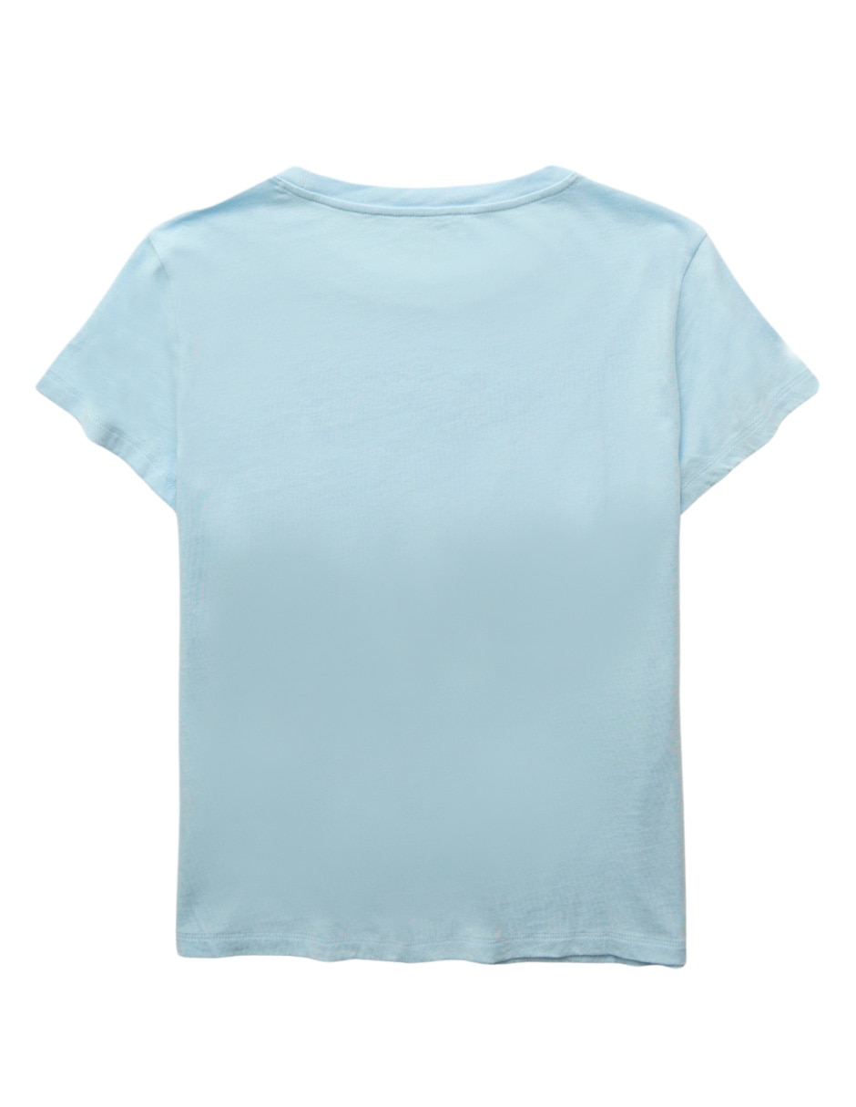 Playera manga corta American Eagle cuello redondo para mujer