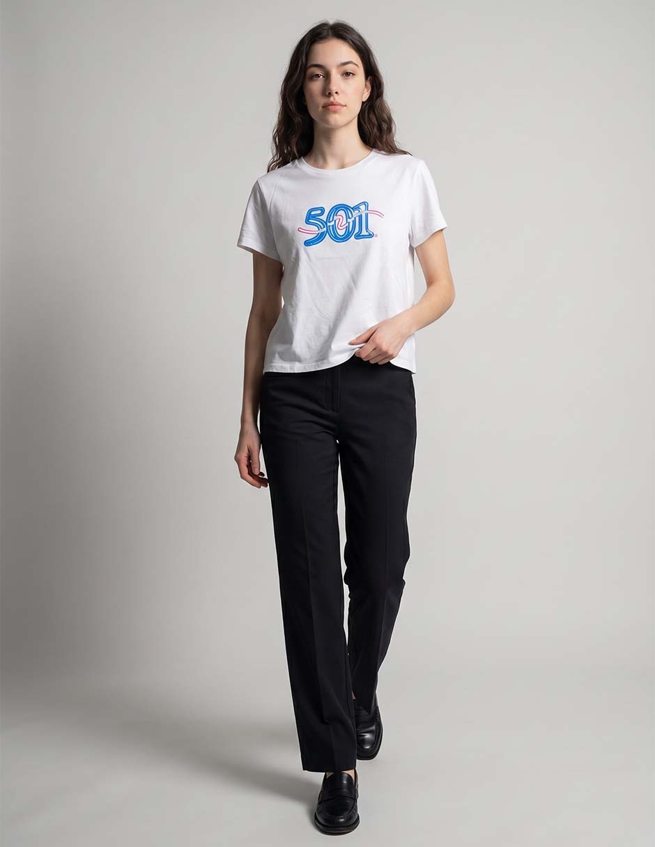 Playera manga corta cuello redondo para mujer 3