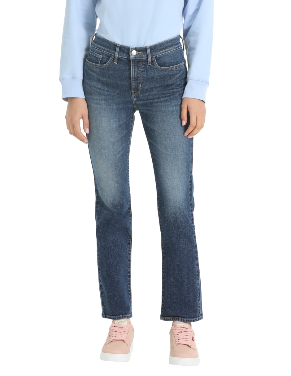 Jeans straight Levi´s a la cintura para mujer