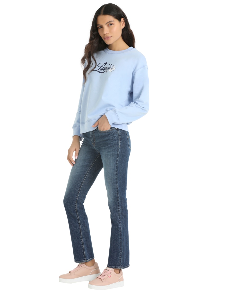 Jeans straight Levi´s a la cintura para mujer