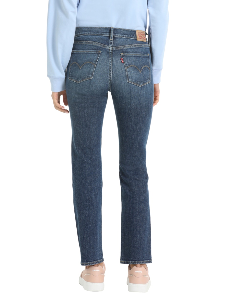 Jeans straight Levi´s a la cintura para mujer
