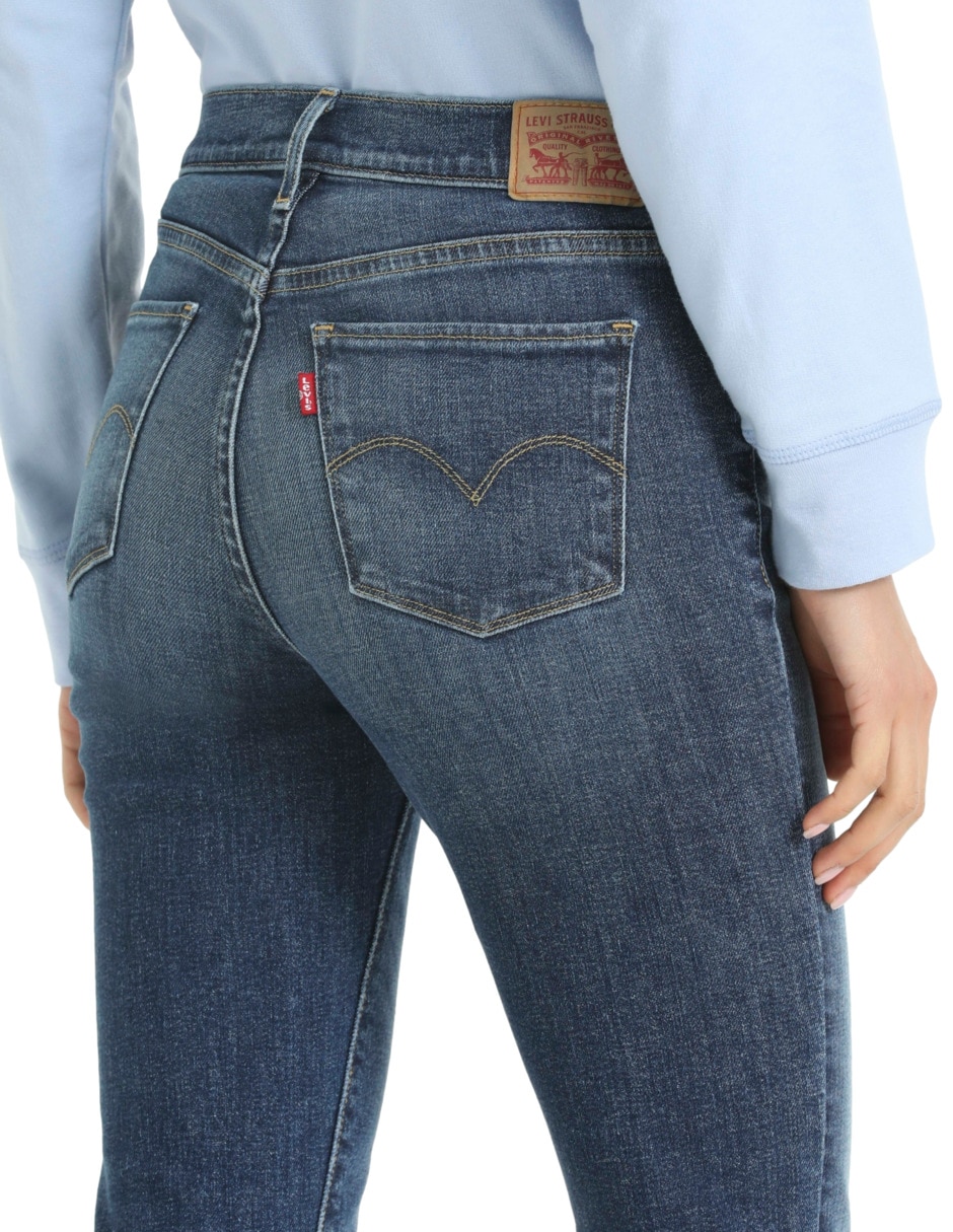 Jeans straight Levi´s a la cintura para mujer