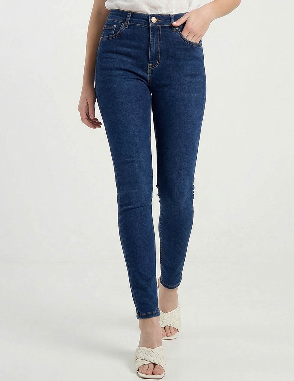 Jeans skinny cintura baja Oggi para mujer