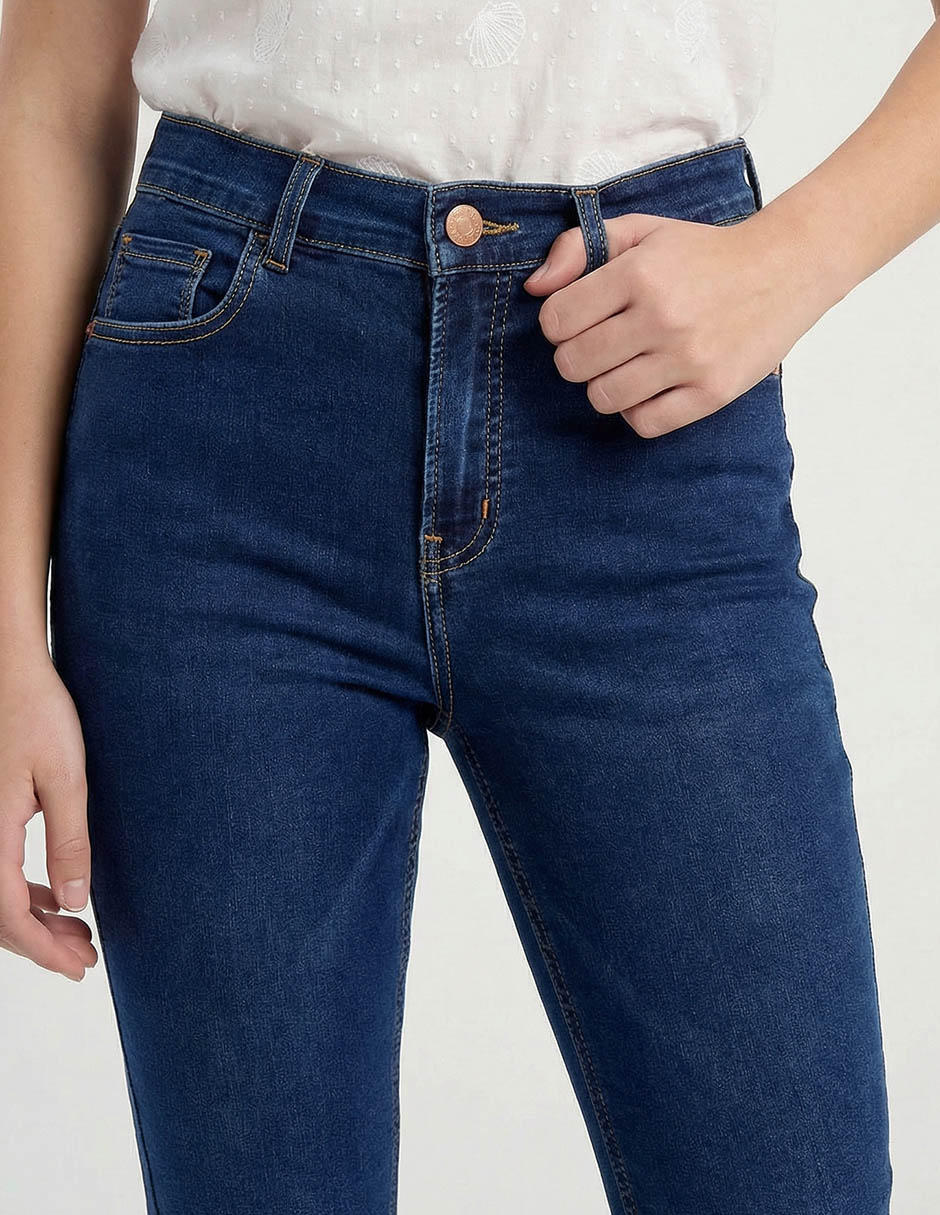 Jeans skinny cintura baja Oggi para mujer