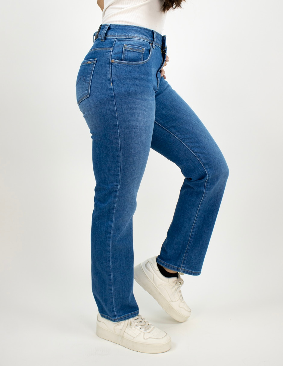 Jeans slim cintura para mujer