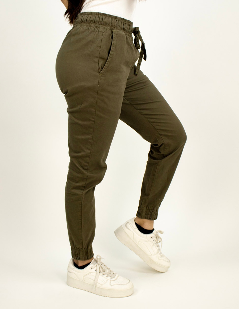Jeans jogger slim para mujer