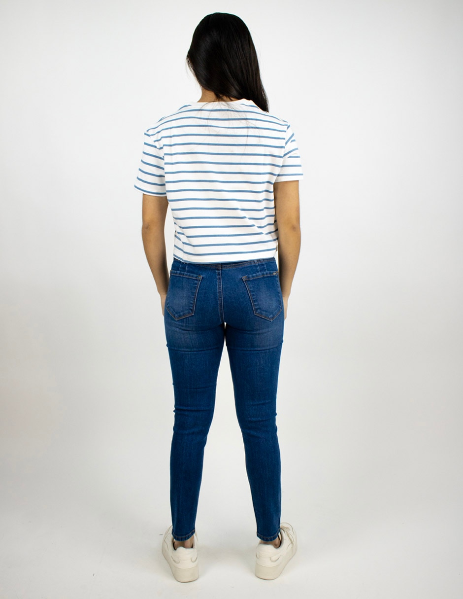 Playera manga corta cuello redondo para mujer 2