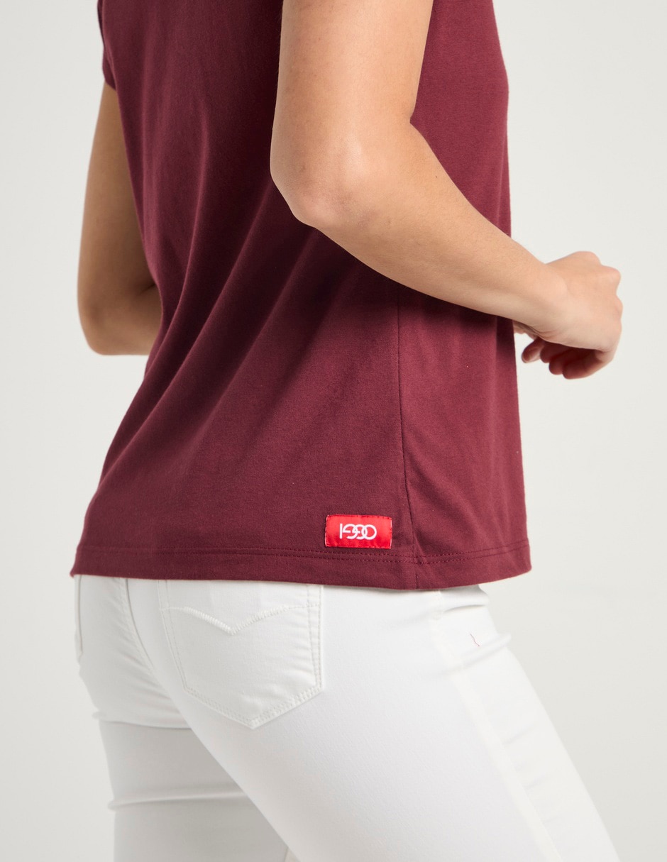 Playera manga corta Oggi cuello redondo para mujer